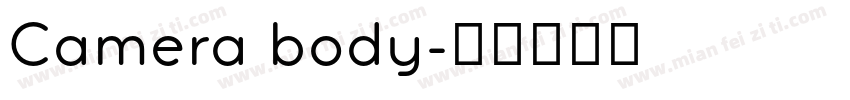 Camera body字体转换